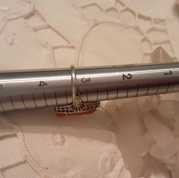 ANTIQUE 14K SOLID GOLD, FILLGREE CAMEO RING, SIZE 3 1/4 - Picture 14 of 16